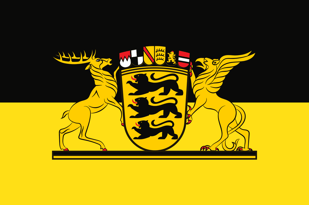 Die Flagge Baden-Württembergs